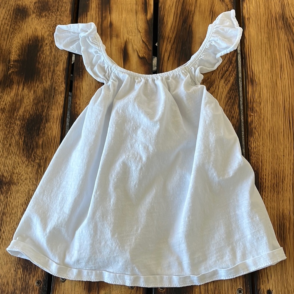 Girls size 8 white tank top. Zara brand.